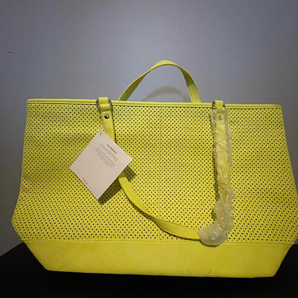 Thirty-One Vibrant Yellow Perforated Tote
